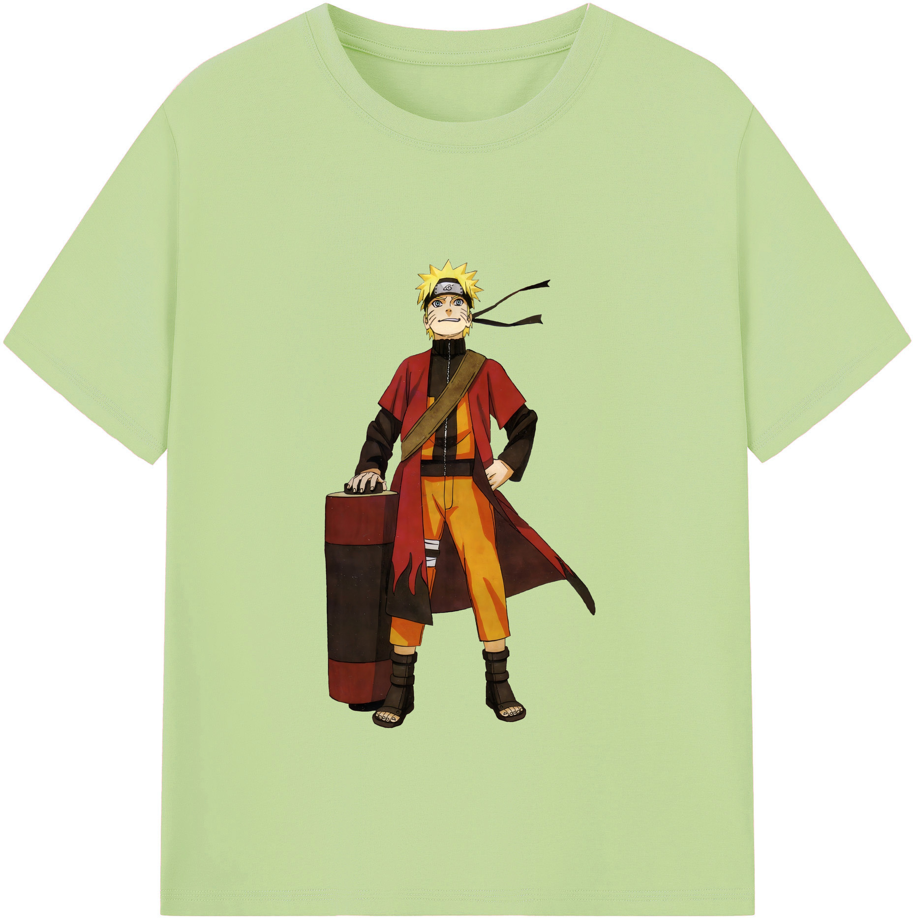（画像用） NARUTO -ナルト- うずまき ナルト Uzumaki Naruto 綿100％半袖Tシャツ（フロントプリント）